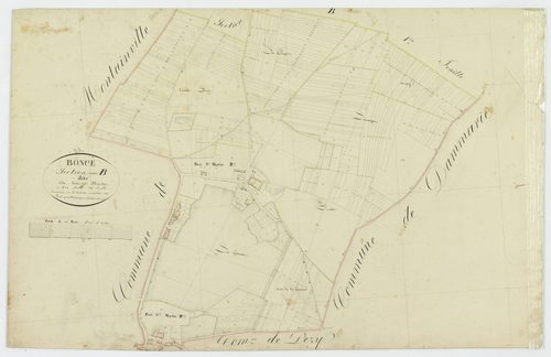 Section B, le Bois Saint Martin, feuille 2 / Terminée par Monsieur Massougeune, Géomètre secondaire.