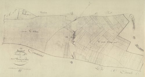 Section A, Valancien et Pulois, feuille 2.