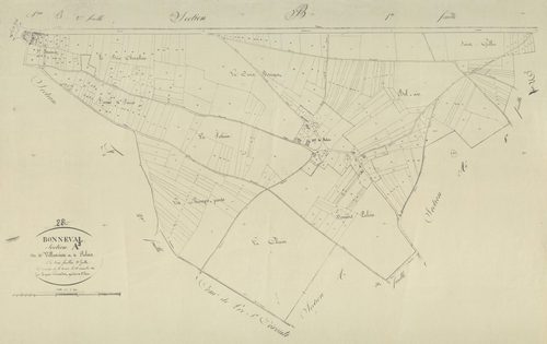 Section A, Valancien et Pulois, feuille 3.