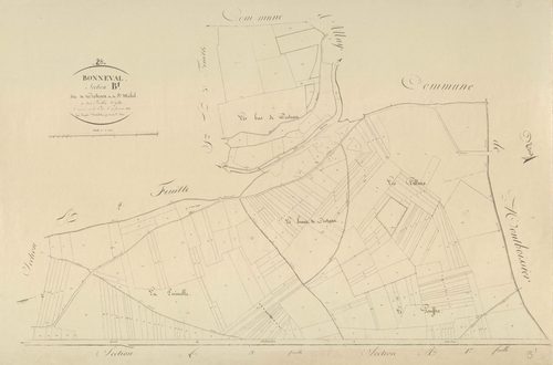 Section B, Croteau et Saint-Michel, feuille 1.