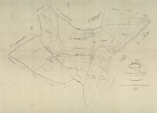 Section B, Croteau et Saint-Michel, feuille 3.