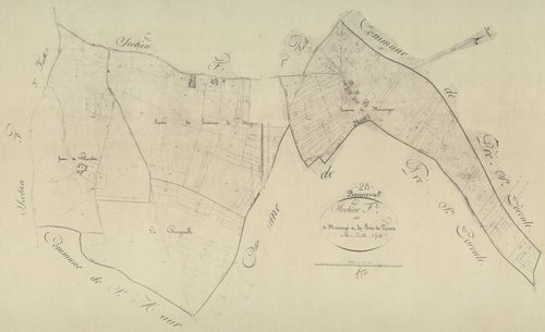Section F, Mérauger et le Bois des Nones, feuille 2.