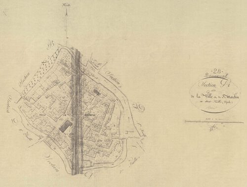 Section G, la Ville de Saint-Martin, feuille 1.