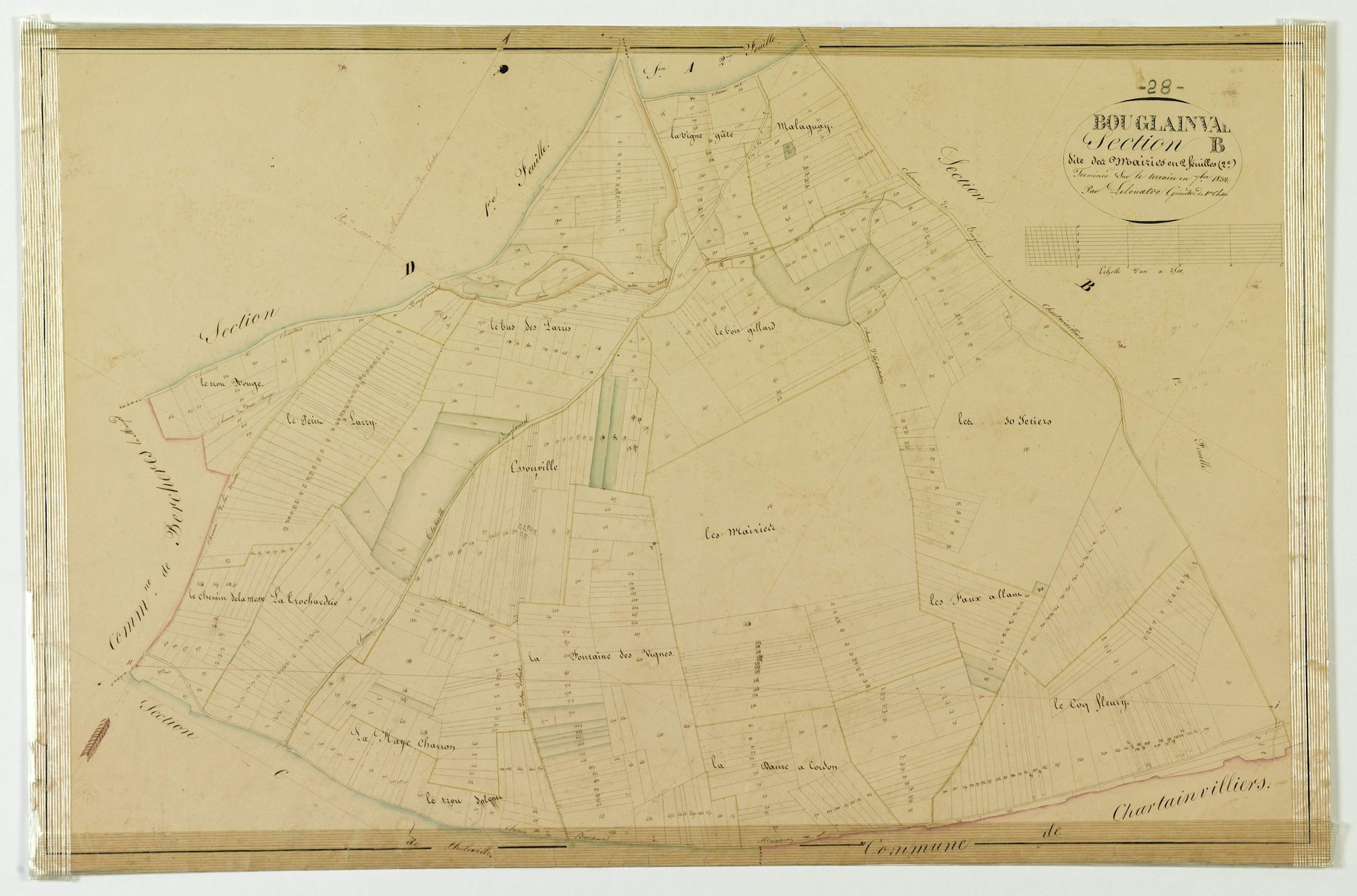 Section B, Les Mairies, feuille 2.