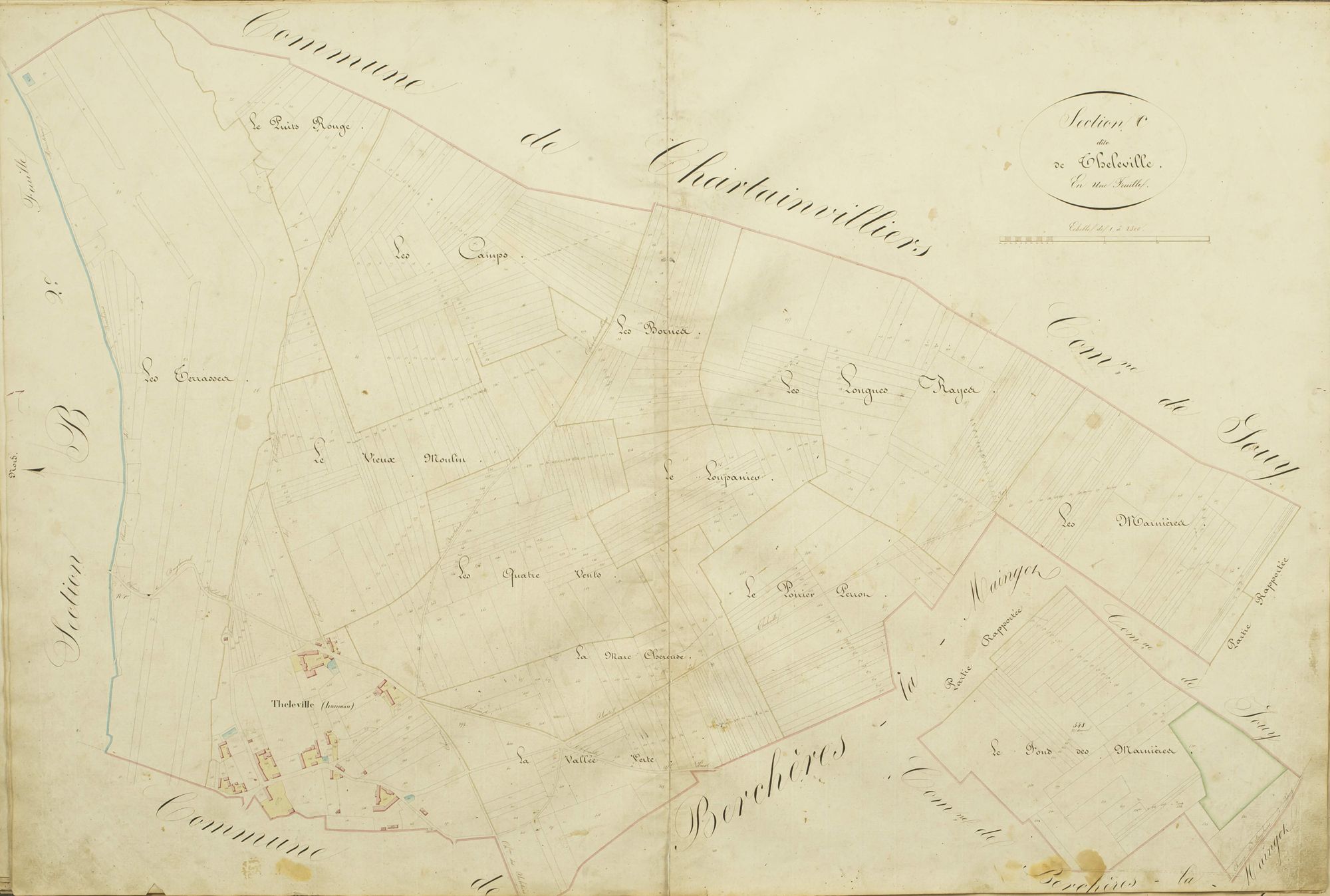 Section C, Théléville, en une feuille.
