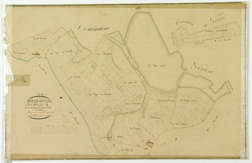 Section A, Bouglainval, feuille 1 / Terminée sur le terrain par Monsieur Letellier, Géomètre du cadastre.