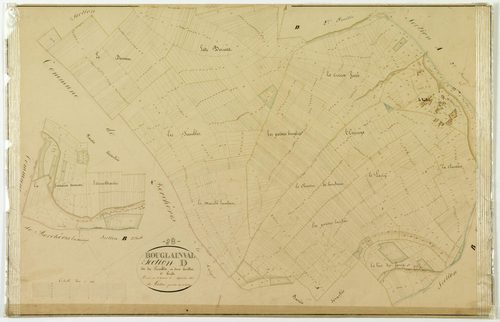 Section D, les Trembles, feuille 1 / Terminée sur le terrain par Monsieur Letellier, Géomètre du cadastre.