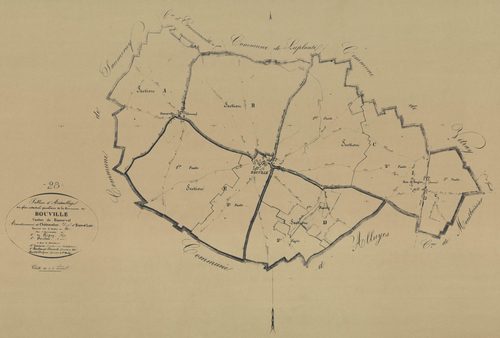 Tableau d'assemblage du plan parcellaire.