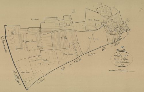 Section E, l'Eglise, feuille 2.
