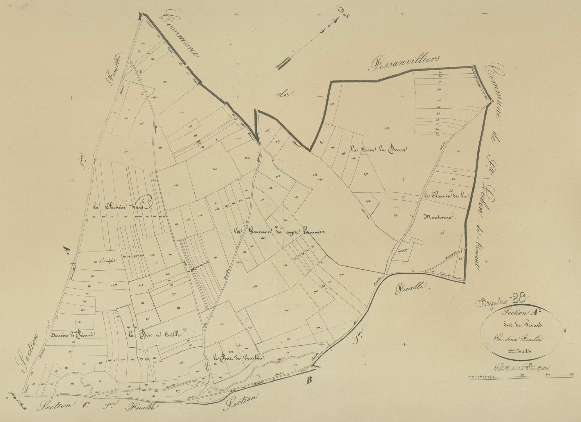 Section A, Sevard, feuille 2.