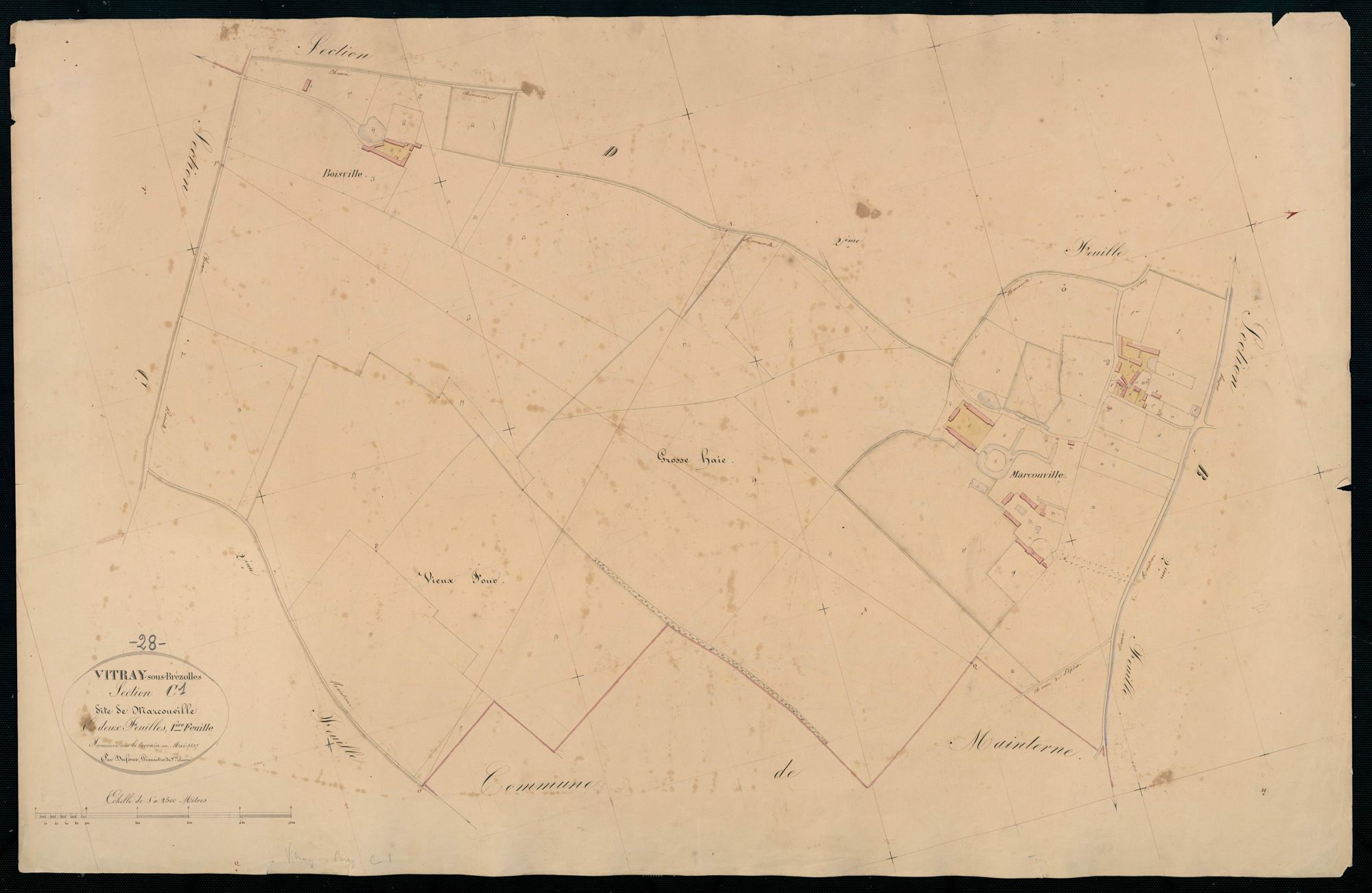 Section C, Marcouville, feuille 1.