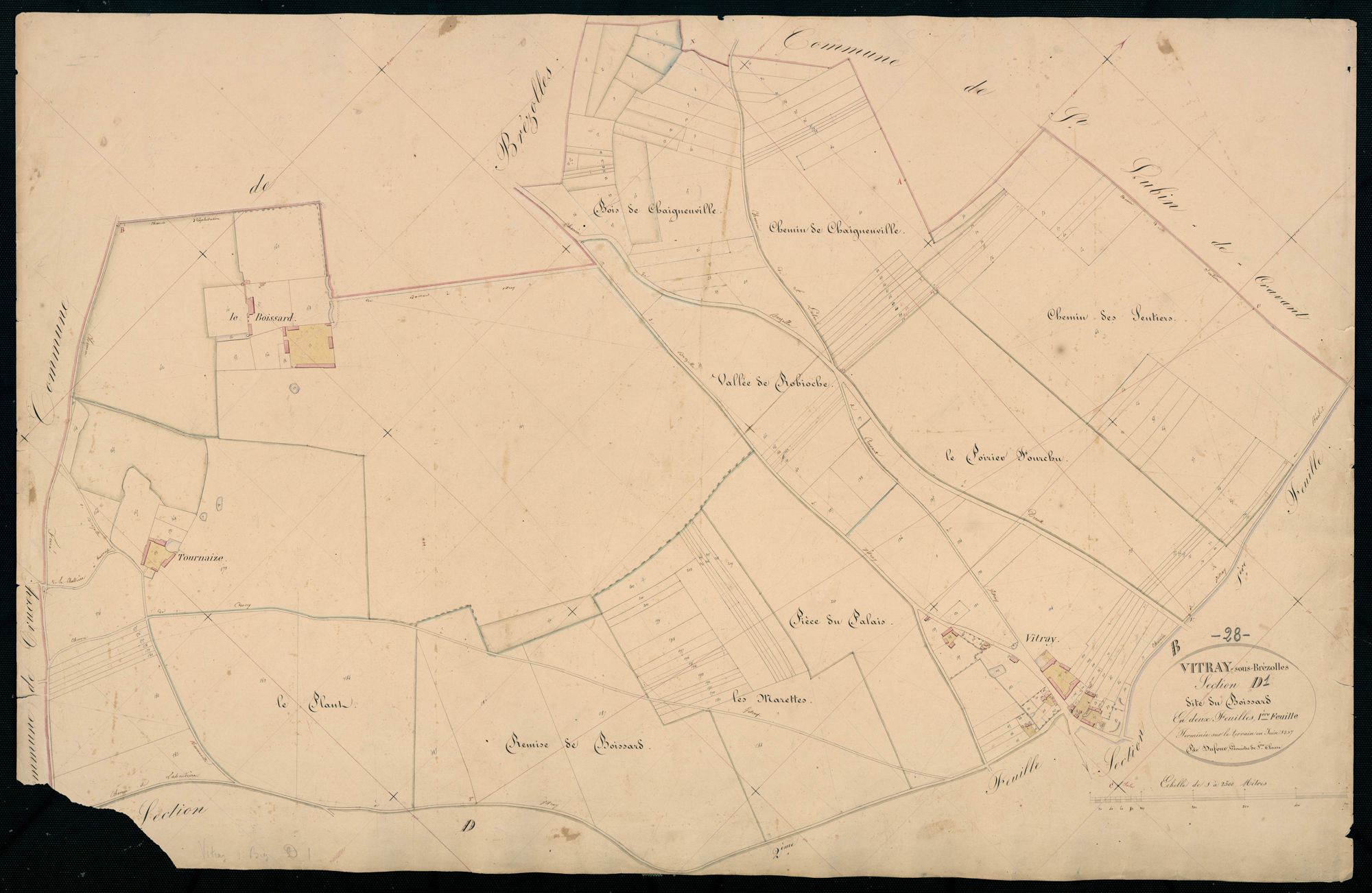Section D, le Boissard, feuille 1.