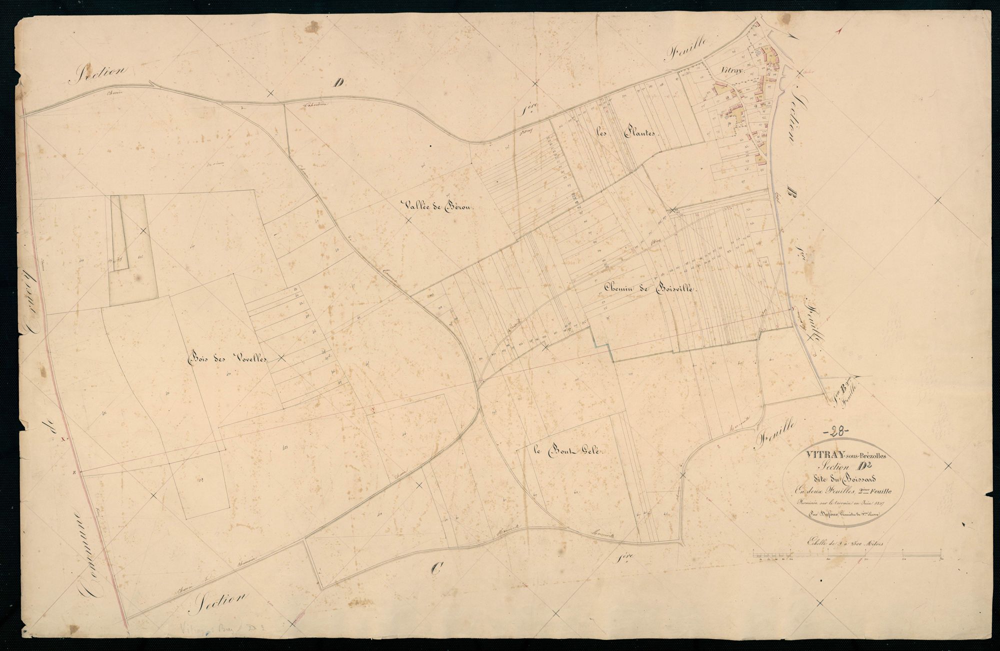 Section D, le Boissard, feuille 2.