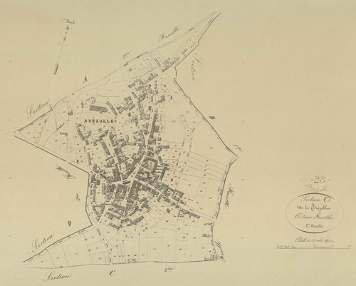 Section C, Brézolles, feuille 1.