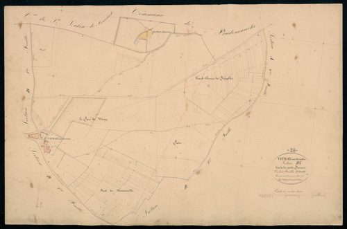 Section B, la Petite Bouverie, feuille 1.