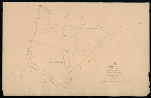 Section B, la Petite Bouverie, feuille 2.