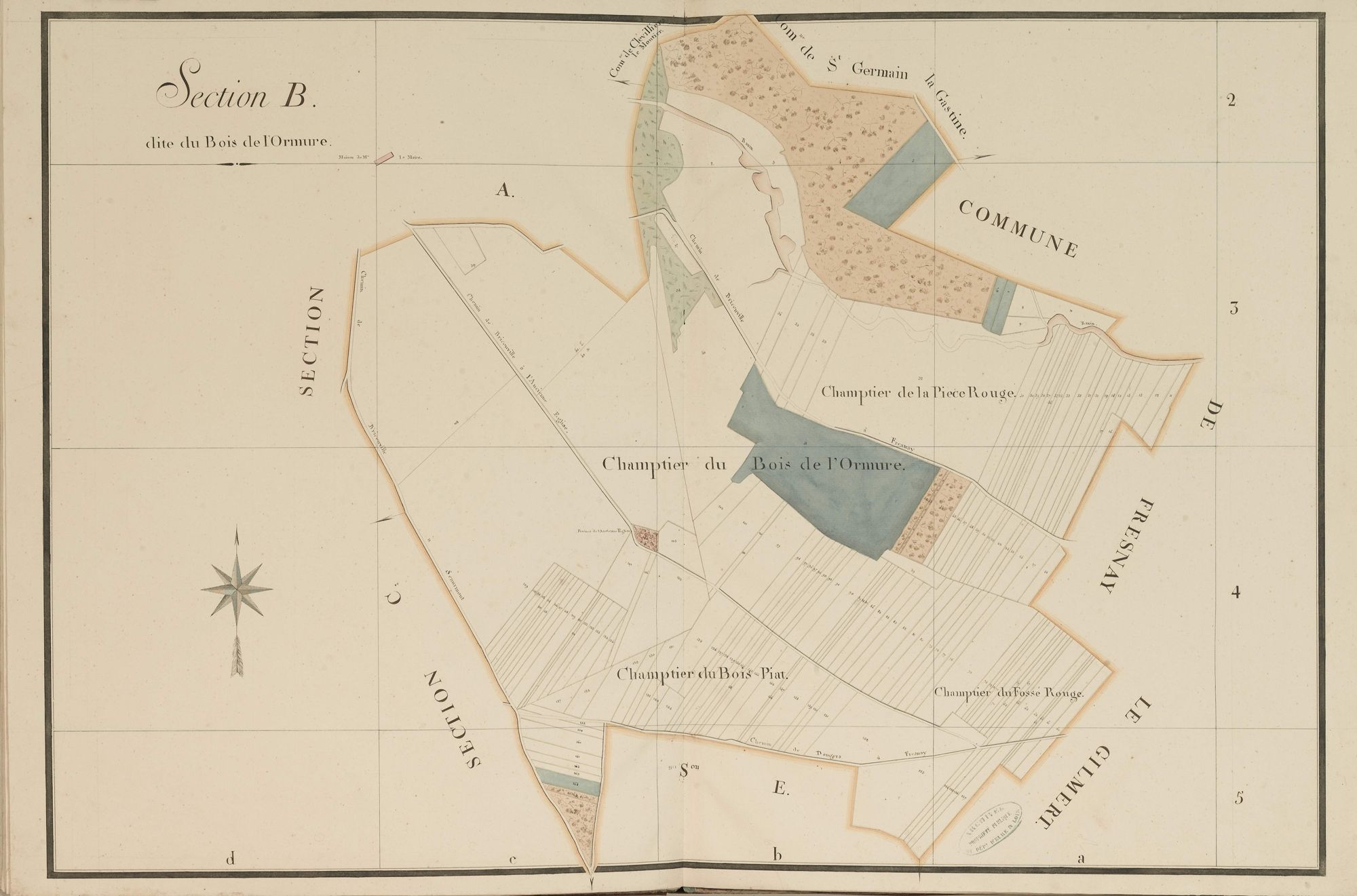 Section B, le Bois de l'Ormure, en une feuille.