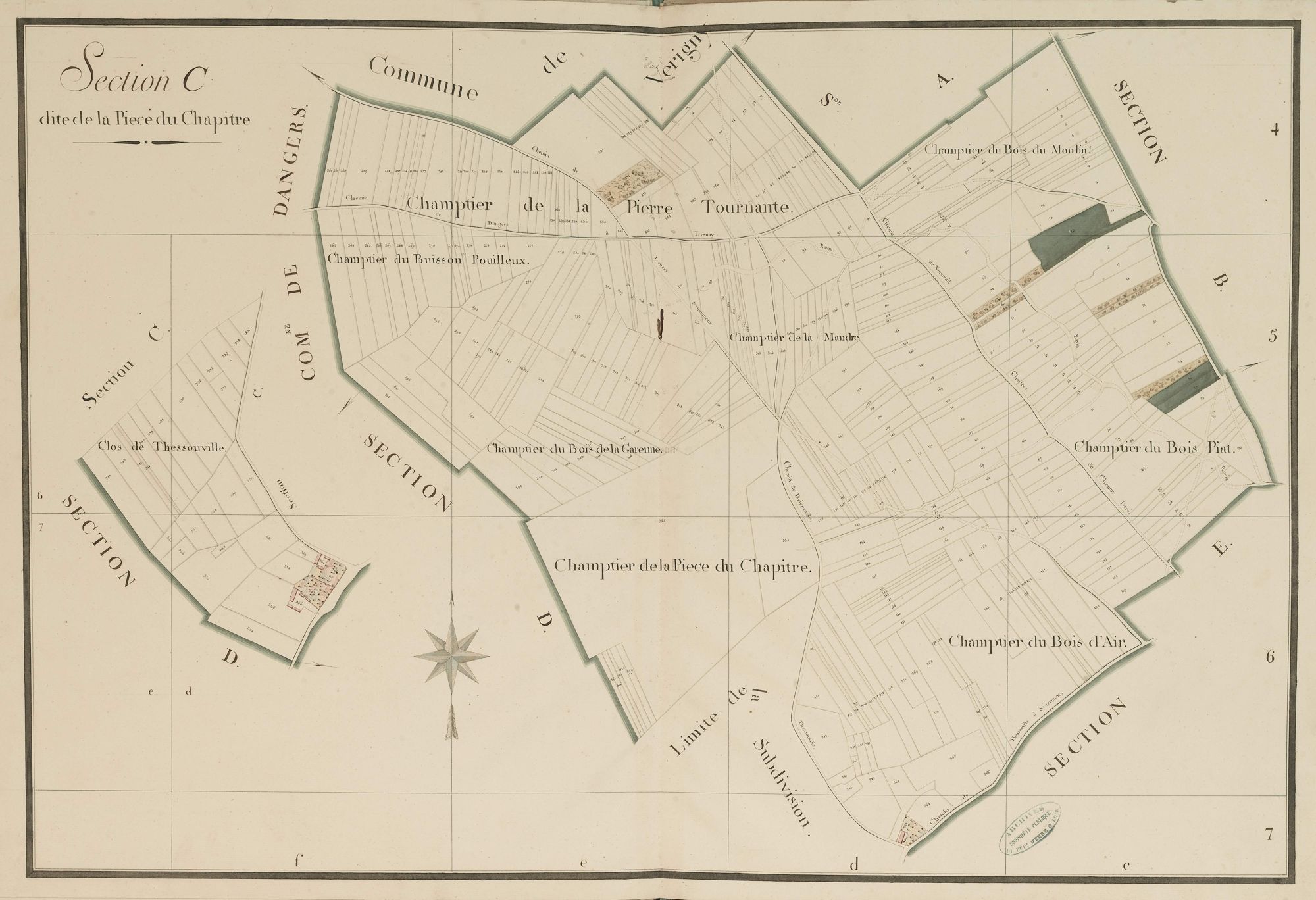 Section C, la Pièce du Chapître, en une feuille.