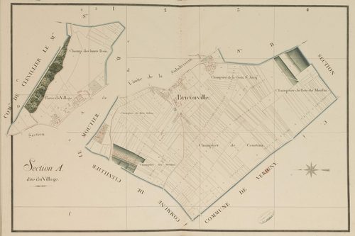 Section A, le Village, en une feuille.