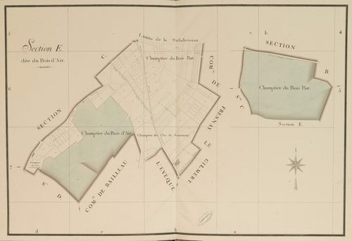 Section E, le Bois d'Air, en une feuille.