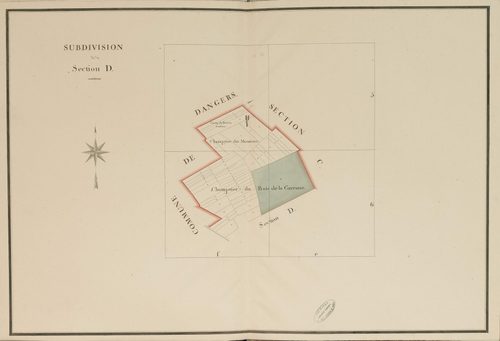 Subdivision de la section D, feuille 2.