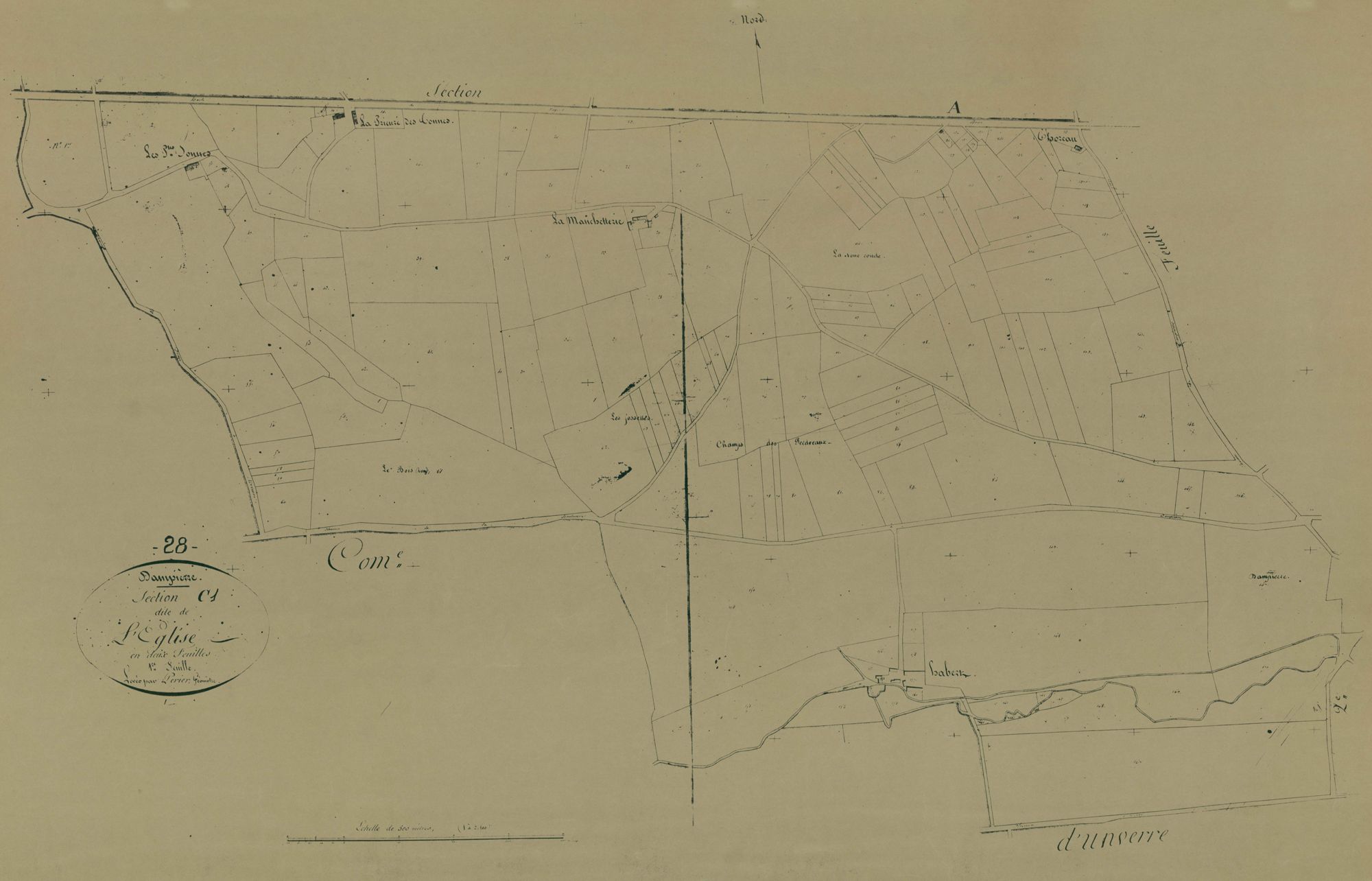 Section C, l'Eglise, feuille 1.
