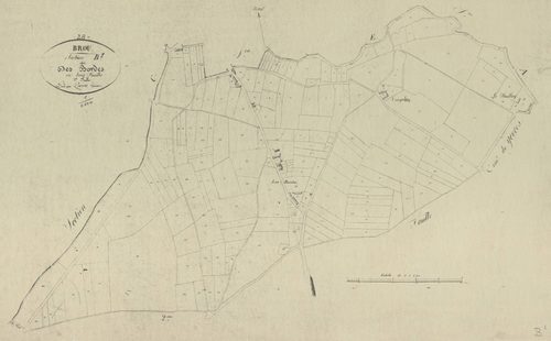 Section B, les Bordes, feuille 1.