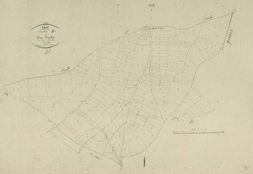Section B, les Bordes, feuille 2.