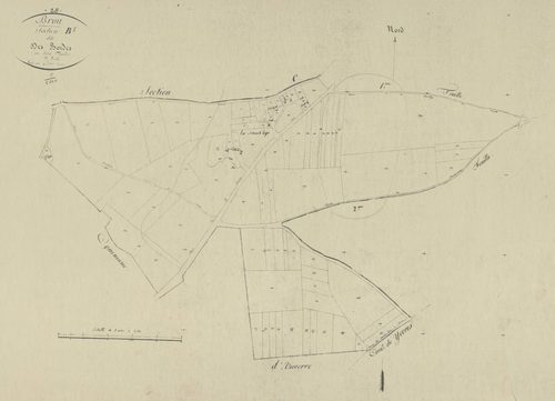 Section B, les Bordes, feuille 3.