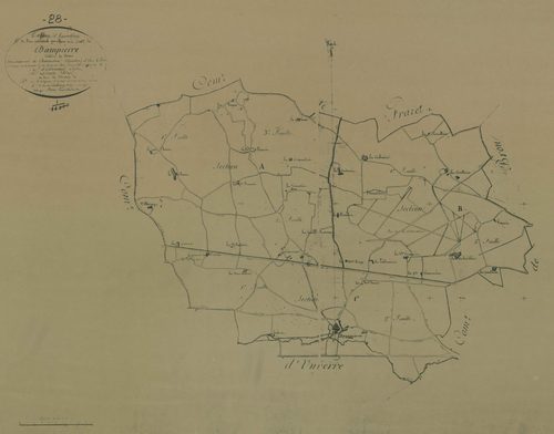 Tableau d'assemblage du plan parcellaire.