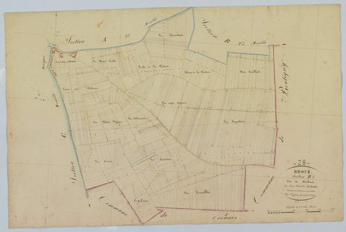 Section B, Bécheret, feuille 1.