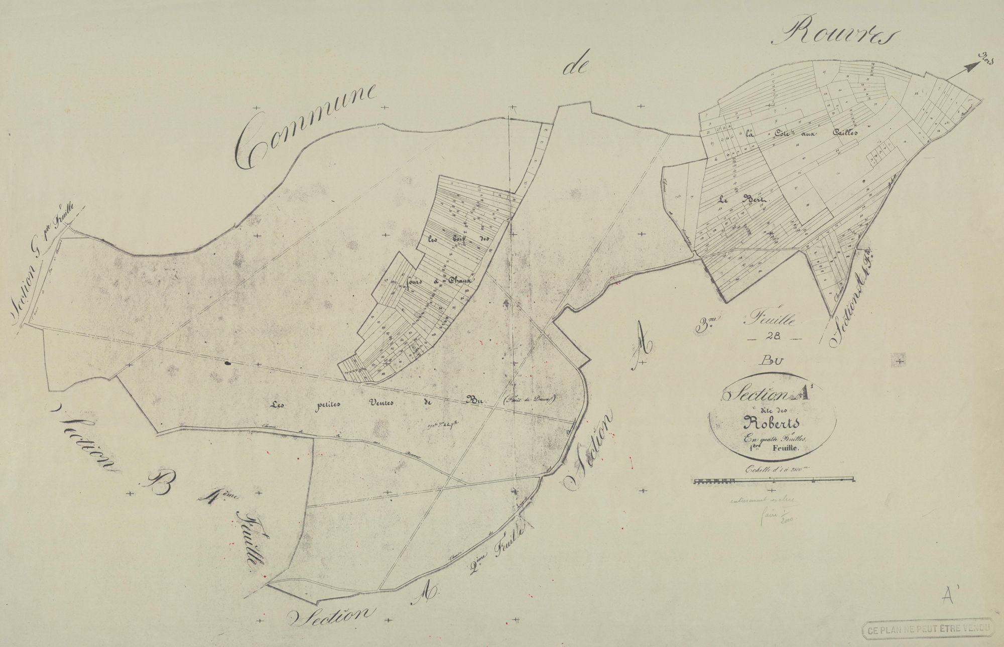 Section A, les Roberts, feuille 1.