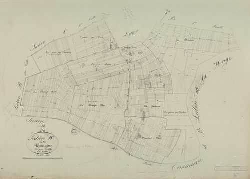 Section B, les Toutains, feuille 2.