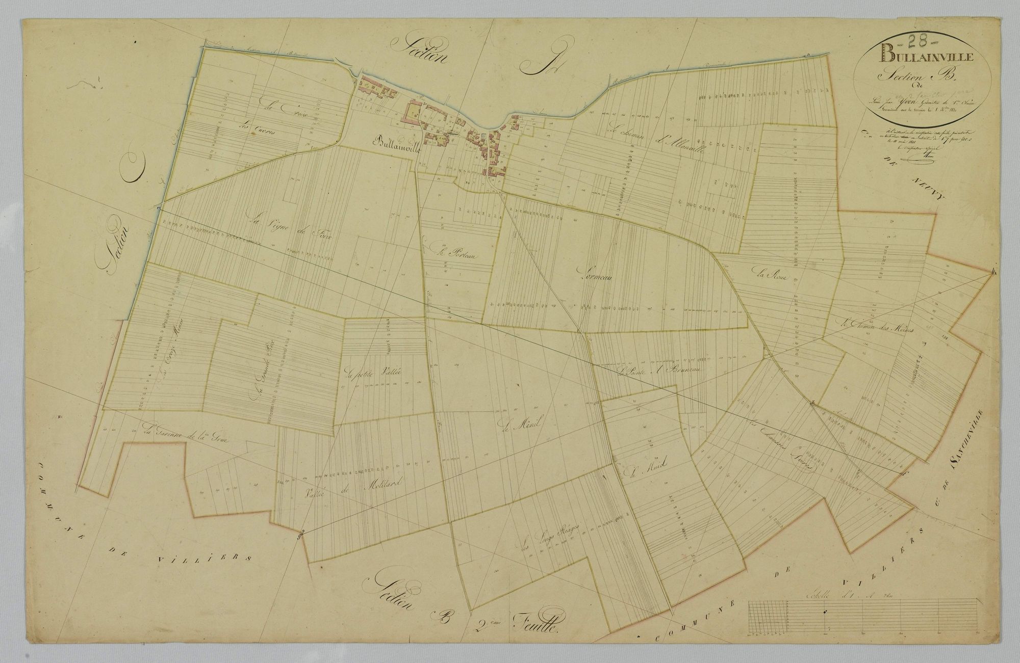 Section B, feuille 1.