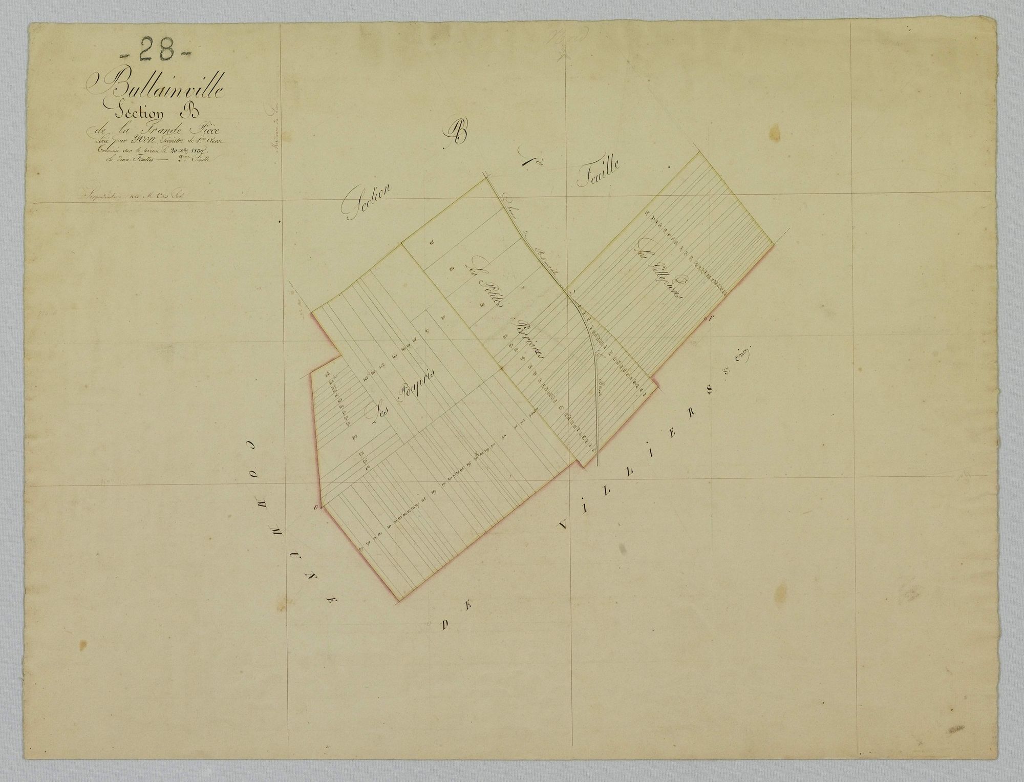 Section B, la Grande Pièce, feuille 2.