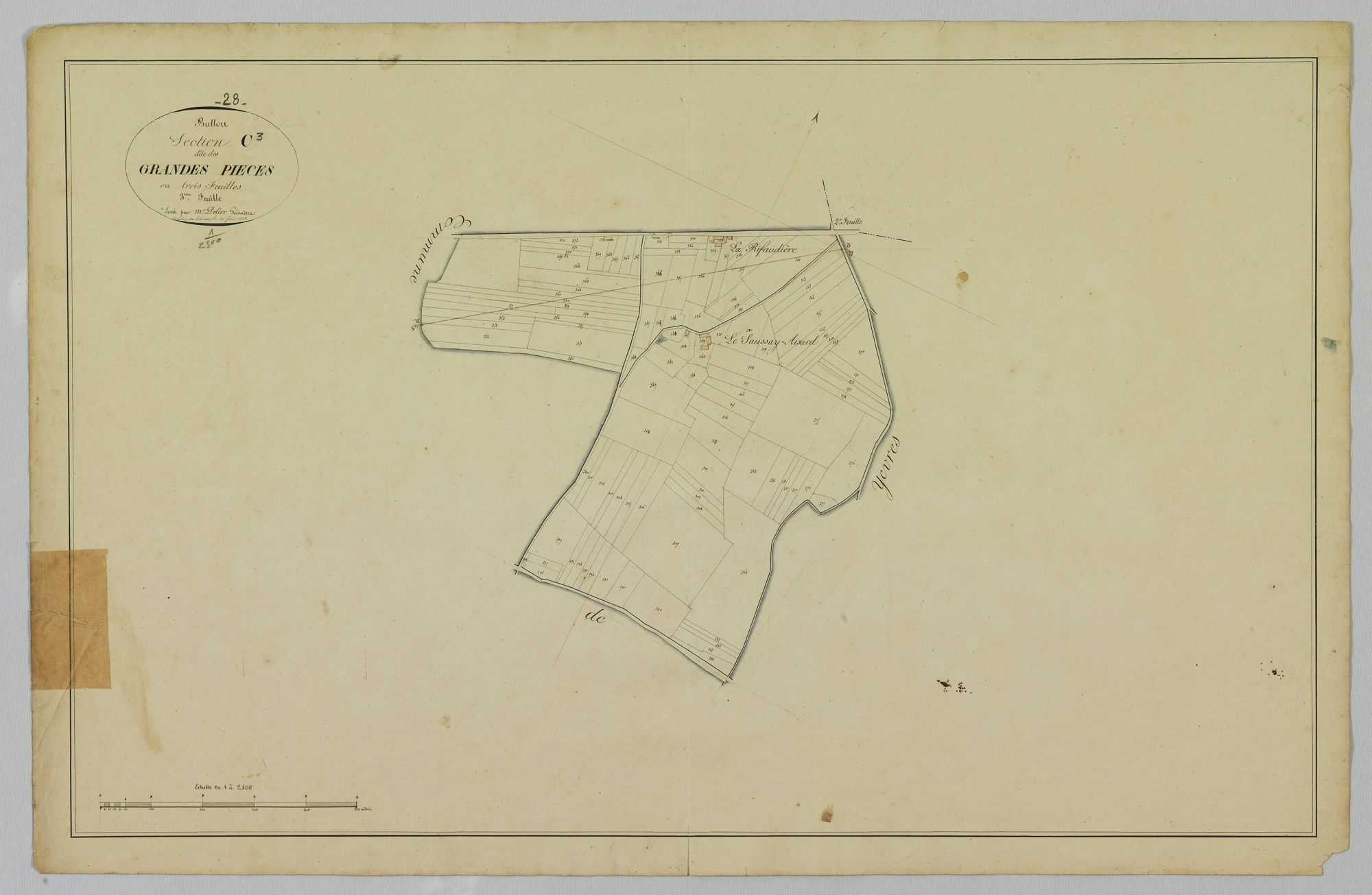 Section C, les Grandes Pièces, feuille 3.