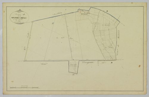 Section C, les Grandes Pièces, feuille 1.