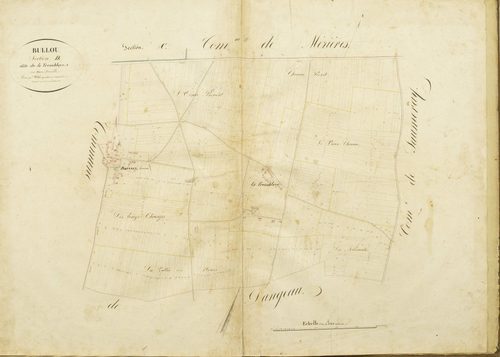 Section D, la Tremblaye, en une feuille / Terminée sur le terrain le 4 mars 1823, élevée par M. Delié, géomètre du cadastre.