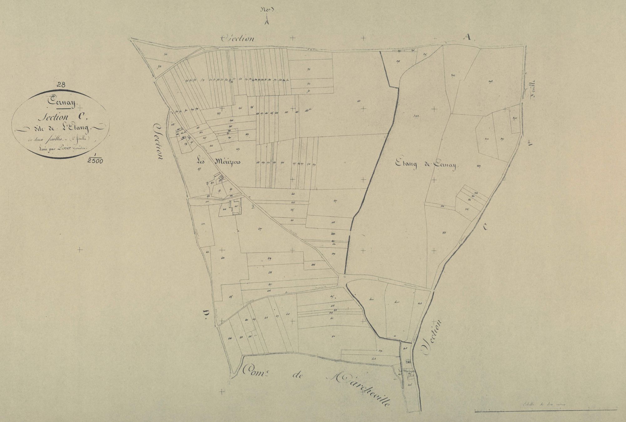 Section C, l'Etang, feuille 2.