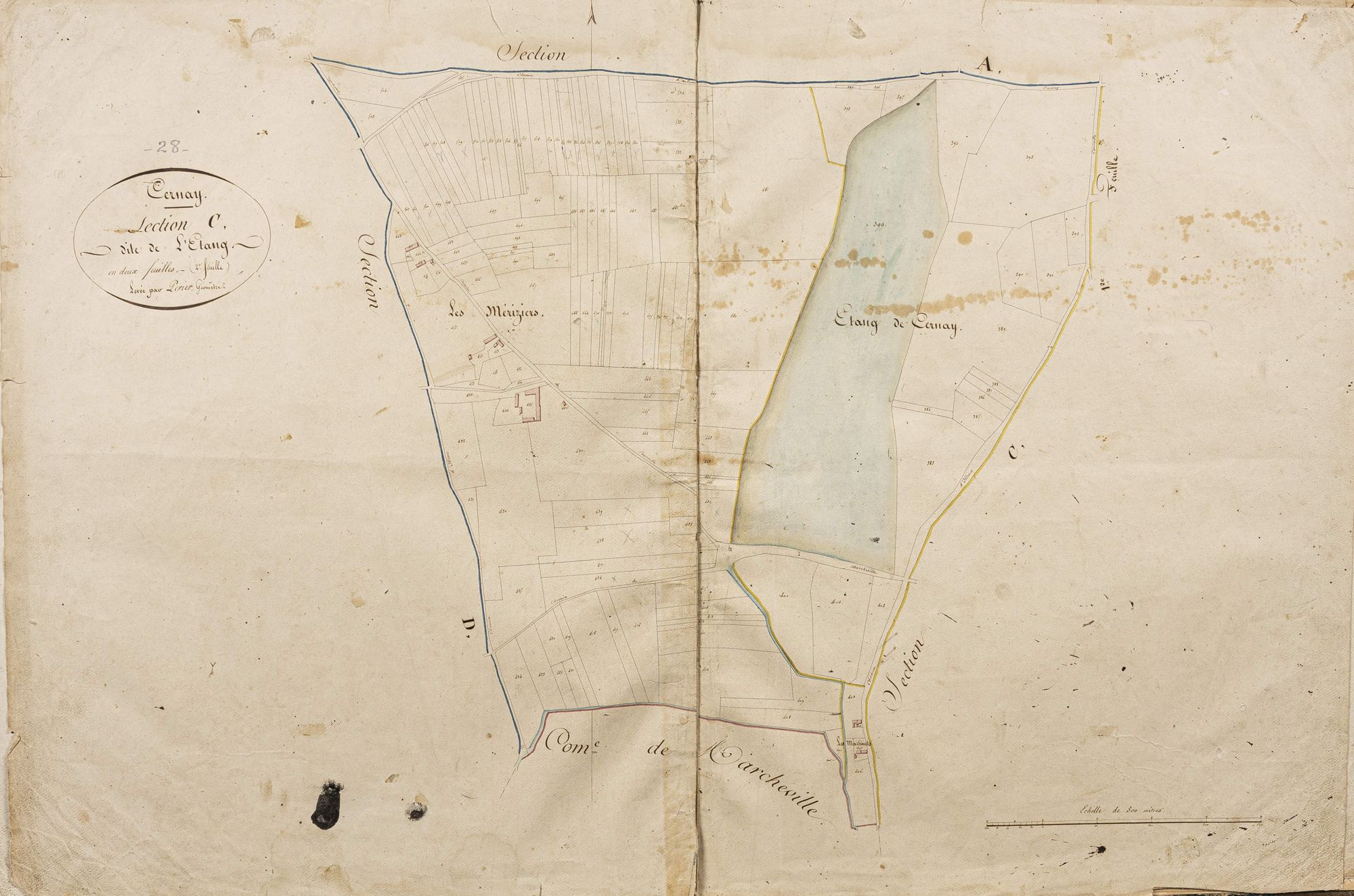 Section C, l'Etang, feuille 2.