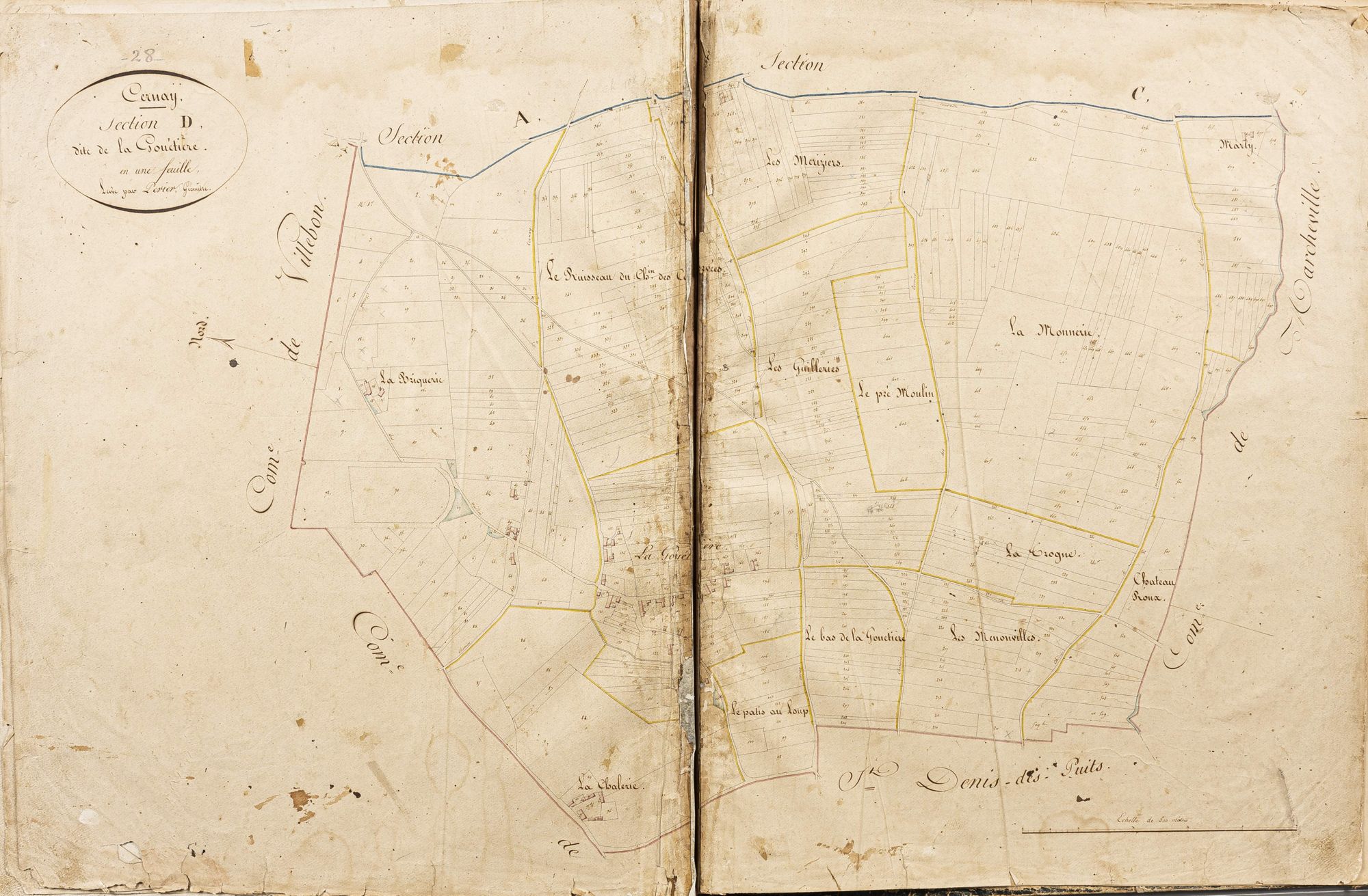 Section D, la Gouétrière, en une feuille.