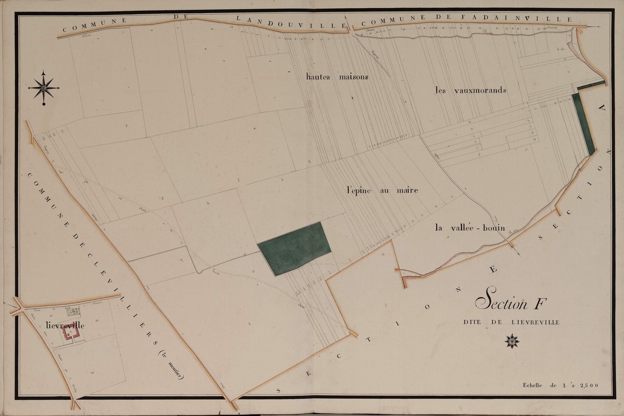 Section F, Lièvreville, en une feuille.