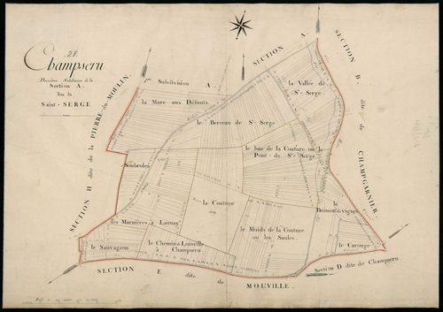 Section A, Saint-Serge, feuille 2.