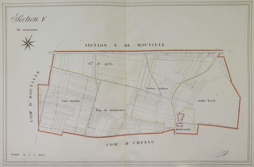 Section F, Monceaux, en une feuille.