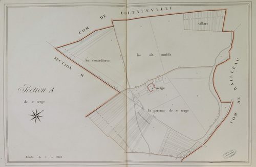 Section A, Saint-Serge, feuille 1.
