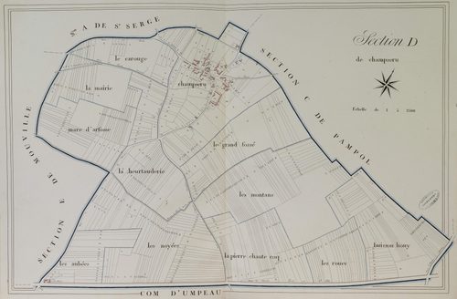 Section D, Champseru, en une feuille.