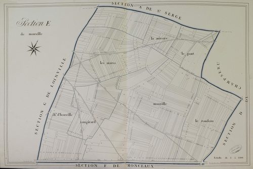 Section E, Mouville, en une feuille.