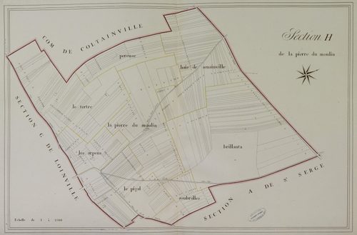 Section H, la Pierre du Moulin, en une feuille.