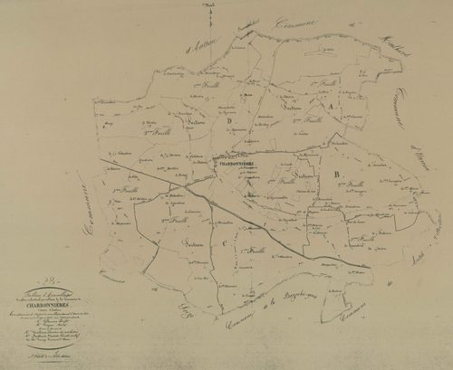 Tableau d'assemblage du plan parcellaire.