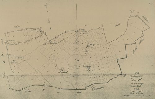 Section B, la Sauvagère, feuille 3.